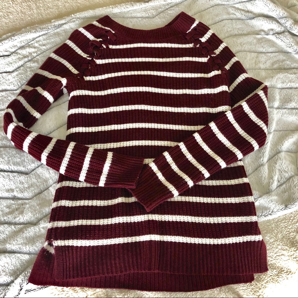 Wore once  one super comfy sweater!